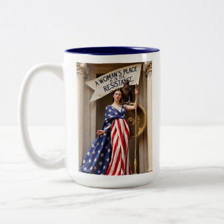 Tasse 2 Couleurs La place d'une femme dans la résistance