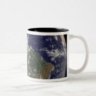 Tasse 2 Couleurs La pleine terre montrant l'Amérique du Nord et de