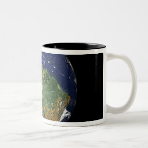 Tasse 2 Couleurs La pleine terre montrant l'Amérique du Sud