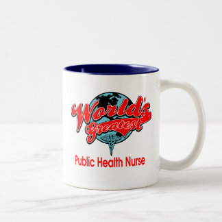 Tasse 2 Couleurs La plus grande infirmière de la santé publique du