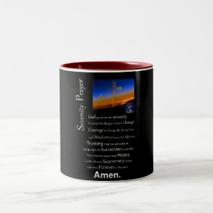 Tasse 2 Couleurs La prière de la sérénité dans l'espace