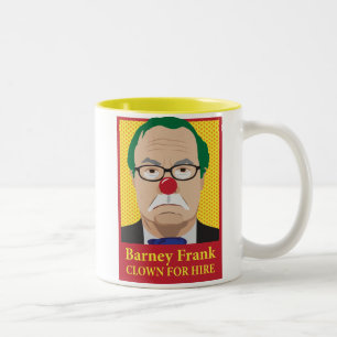 Tasse 2 Couleurs La prise de bec Frank est un clown