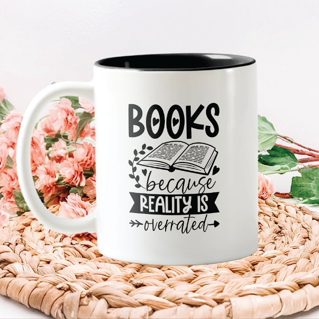 Tasse 2 Couleurs La Réalité Est Surfaite Auteur De Livre (Créateur téléchargé)