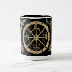 Tasse 2 Couleurs La Roue de la Fortune Tarot
