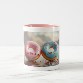 Tasse 2 Couleurs La Saint-Valentin, le beignet