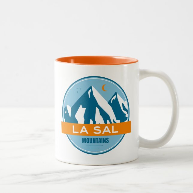 Tasse 2 Couleurs La Sal Mountains Utah (Droit)