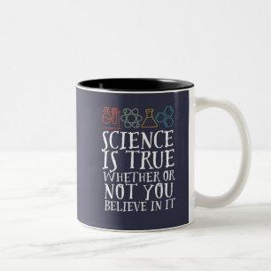 Tasse 2 Couleurs La science drôle est un vrai Geek et scientifique