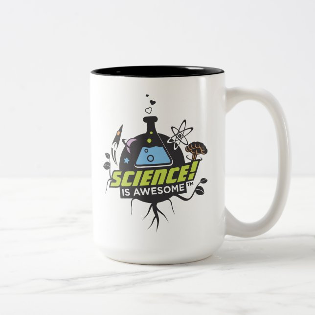 Tasse 2 Couleurs La Science est impressionnante (Droit)