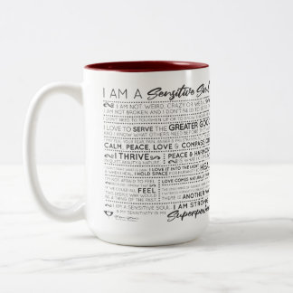 Tasse 2 Couleurs La sensibilité est votre super-pouvoir en deux ton