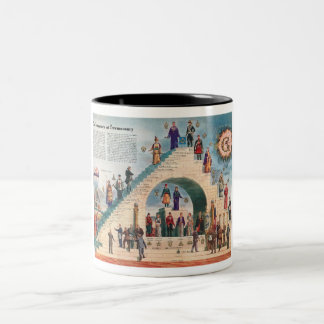 Tasse 2 Couleurs La structure de la franc-maçonnerie
