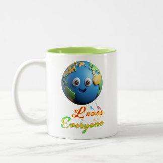 Tasse 2 Couleurs La Terre aime tout le monde