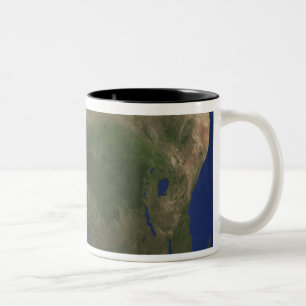 Tasse 2 Couleurs La terre montrant la l$occupation des sols