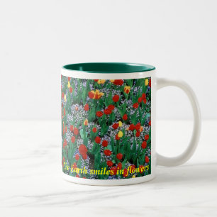 Tasse 2 Couleurs La terre sourit en fleurs - verdissez par