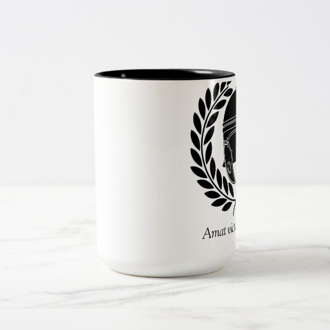 Tasse 2 Couleurs La victoire aime la préparation (Centre)