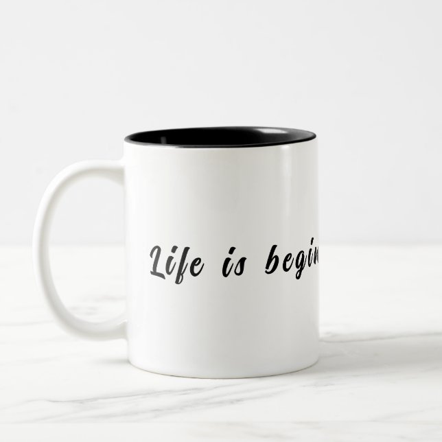 Tasse 2 Couleurs La vie commence après le café (Gauche)