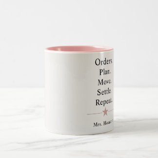 Tasse 2 Couleurs La vie drôle de conjoint militaire