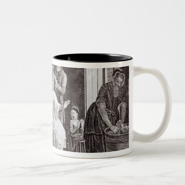 Tasse 2 Couleurs La vie élevée au-dessous des escaliers (Droit)