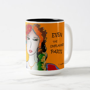 TASSE 2 COULEURS LA VIE EST BELLE - MÊME LES PIÈCES NON PLANIFIÉ
