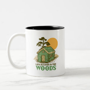 Tasse 2 Couleurs La vie est bonne dans les bois