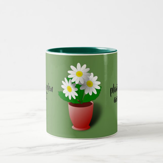 Tasse 2 Couleurs la vie est un jardin (Centre)