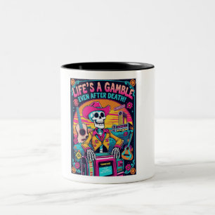 Tasse 2 Couleurs La vie est un pari – Cowboy psychédélique