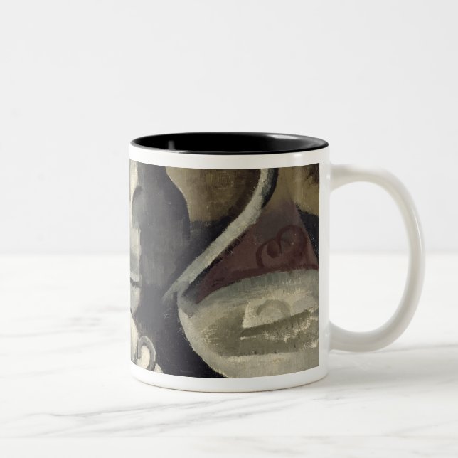 Tasse 2 Couleurs La vie toujours avec trois poignées (Droit)