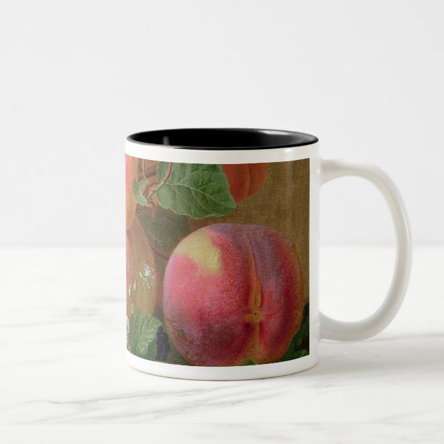 Tasse 2 Couleurs La vie toujours des pêches (Droit)