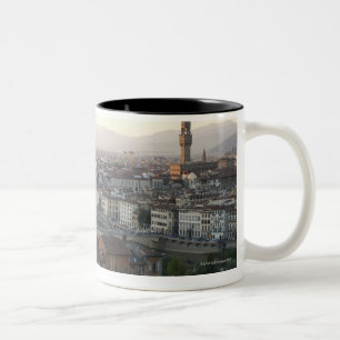 Tasse 2 Couleurs la vue de Florence de donnent sur de l'apparence