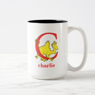 Tasse 2 Couleurs L'ABC de Dr Seuss : Lettre C - Rouge Ajoutez vot