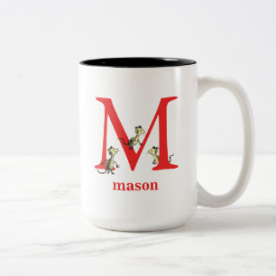 Tasse 2 Couleurs L'ABC de Dr Seuss : Lettre M - Rouge   Ajoutez vot