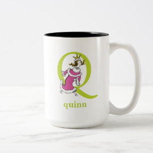 Tasse 2 Couleurs L'ABC de Dr Seuss : Lettre Q - Vert   Ajoutez votr