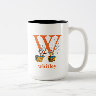 Tasse 2 Couleurs L'ABC de Dr Seuss : Lettre W - Orange   Ajoutez vo