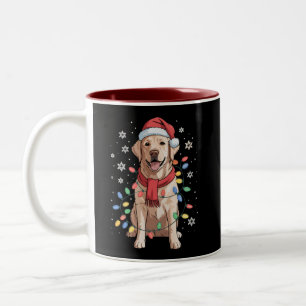 Tasse 2 Couleurs Labrador Retriever Chien Santa Clause Casquette No