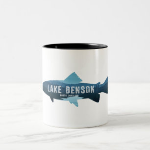 Tasse 2 Couleurs Lac Benson Caroline du Nord Poisson