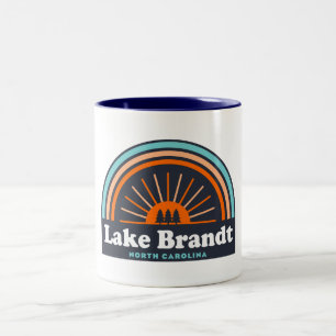 Tasse 2 Couleurs Lac Brandt Caroline du Nord Arc-en-ciel