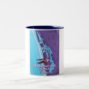 Tasse 2 Couleurs Lac de Vembanad, Inde poster voyage