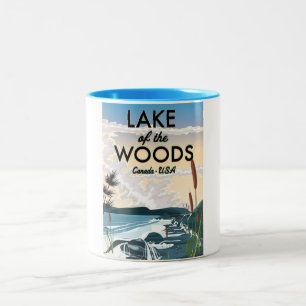 Tasse 2 Couleurs Lac des Bois États-Unis Canada