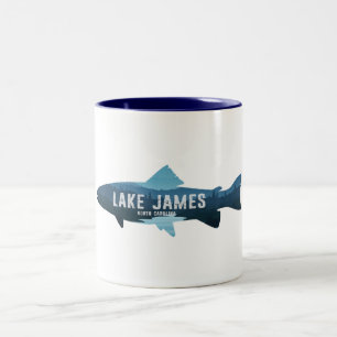 Tasse 2 Couleurs Lac James Caroline du Nord Poisson