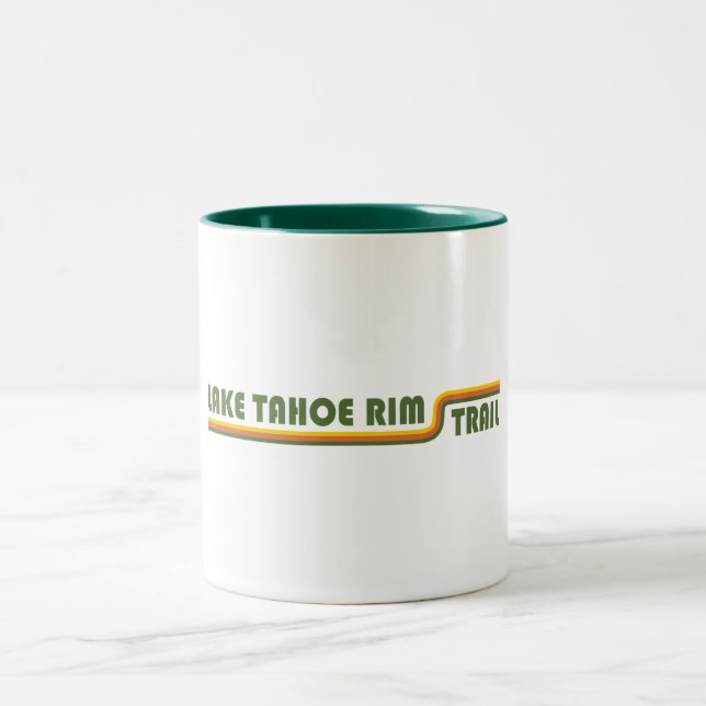 Tasse 2 Couleurs Lac Tahoe Rim Trail Californie Nevada (Centre)
