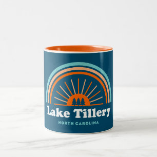Tasse 2 Couleurs Lac Tillery Caroline du Nord Arc en ciel