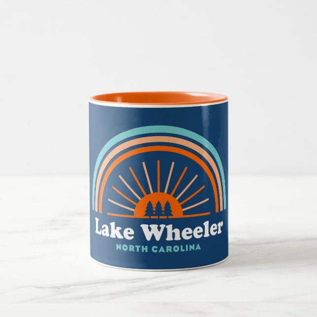 Tasse 2 Couleurs Lac Wheeler Caroline du Nord Rainbow (Centre)