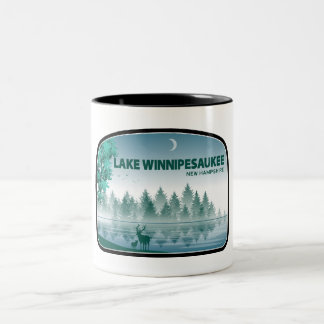 Tasse 2 Couleurs Lac Winnipesaukee New Hampshire Deer