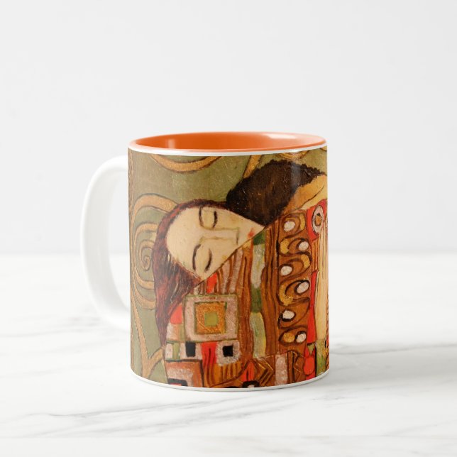 Tasse 2 Couleurs L'accomplissement aka L'Embrace / Saint Valentin (Devant gauche)