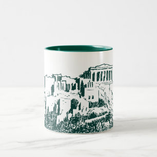 Tasse 2 Couleurs L'Acropole d'Athènes, Grèce