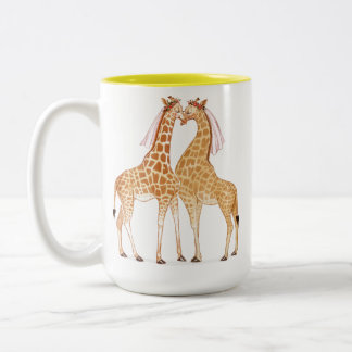 Tasse 2 Couleurs Lady Giraffe Log