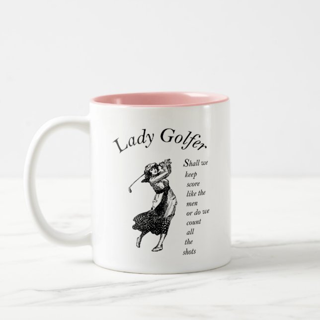 Tasse 2 Couleurs Lady Golfeur (Gauche)