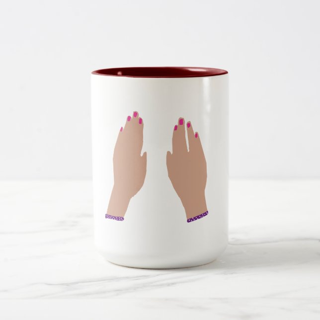 Tasse 2 Couleurs Lady Hands (Centre)