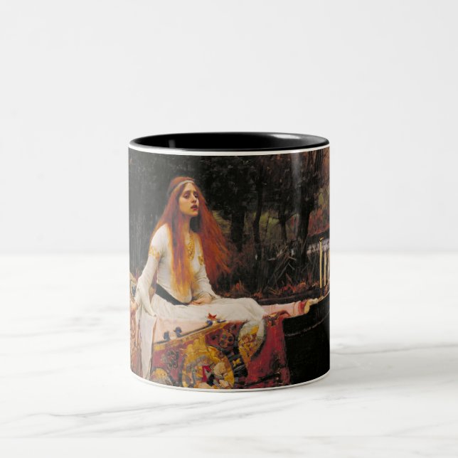 Tasse 2 Couleurs Lady of Shalott Waterhouse Art (Centre)