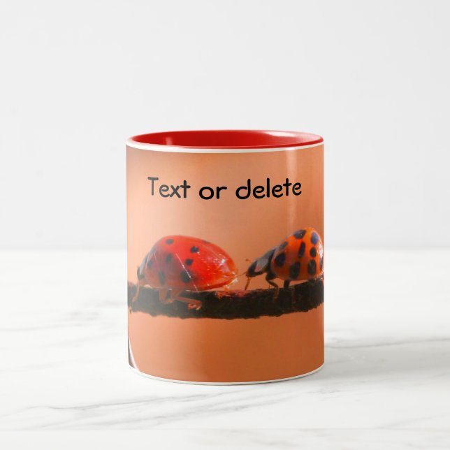 Tasse 2 Couleurs Ladybug Buddies Nature Personnalisée (Centre)