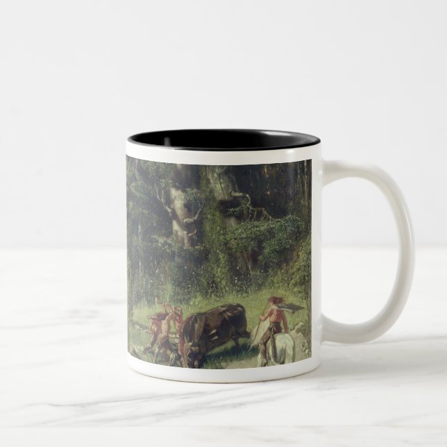 Tasse 2 Couleurs L'âge de pierre (Droit)